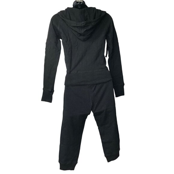 GUESS FULLZIP HOODED TOP & CAPRI Sweat PANTS SET XSM NWT - Picture 3 of 9